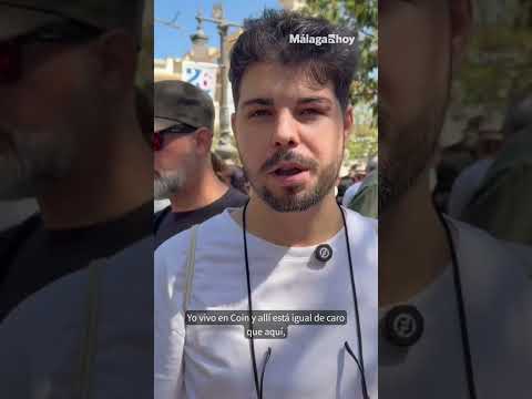 Málaga toma las calles en la manifestación por la vivienda: ‘‘40 años y en casa de papá’’
