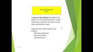 Process Description Tools