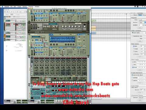 Tutorial on Reason 4 basic Hip Hop Beat making - part 3 (4 parts)- AStackS