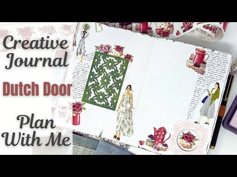 CREATIVE JOURNAL PLAN WITH ME | HAPPY PLANNER DOT GRID JOURNAL | TEA TEMPTATIONS WASHI TAPE SHOP