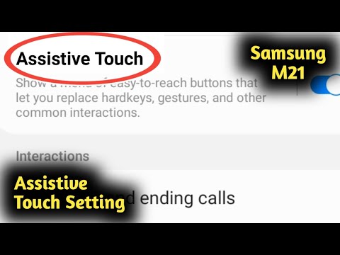 Samsung M21 Assistive Touch Setting
