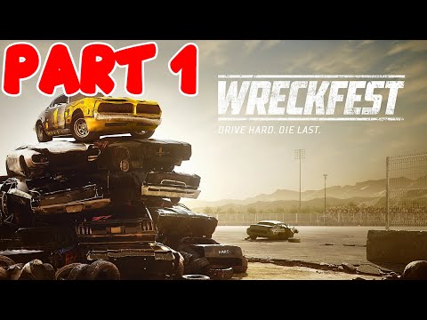 Wreckfest Career Mode Playthrough Part 1 - Lawnmowers!