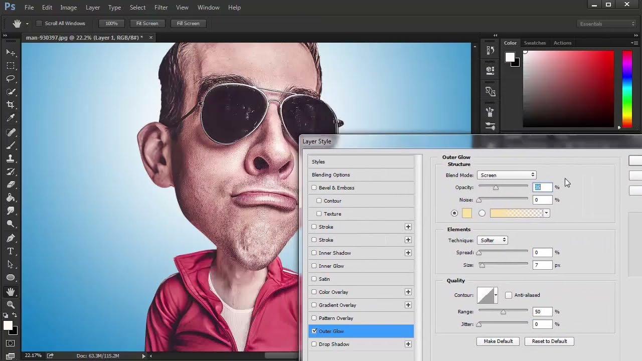 caricature using adobe photoshop tutorials by benny qibal