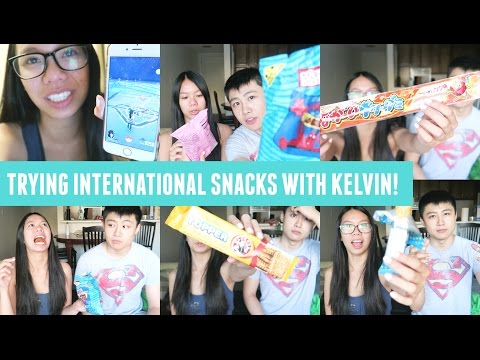 Trying MunchPak's International Snack Box with Kelvin!