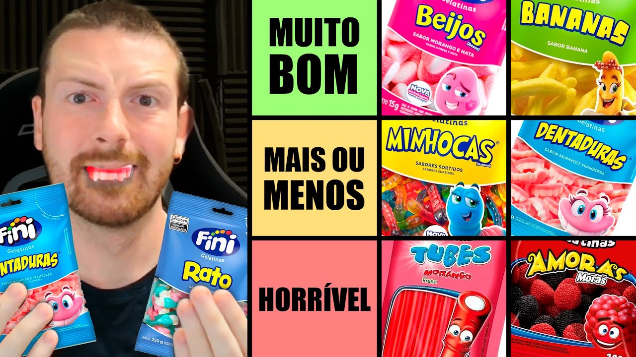 Provei TODOS sabores de FINI (me arrependi...)