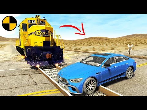 Cars vs Rails - BeamNG drive