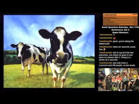 Earthworm Jim 2 - Sushi Speedrun Saturday [SNES -  42:39]