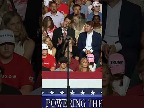 Audience member caught mimicking Trump in Georgia