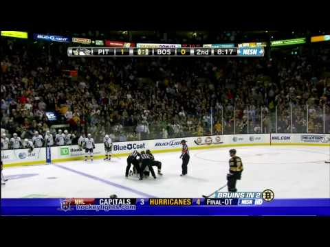 Michael Rupp vs Zdeno Chara Mar 18, 2010 - NESN feed
