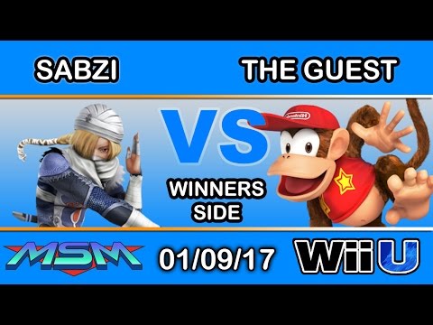 MSM 80 - SCB | Sabzi (Sheik) Vs. The Guest (Diddy Kong) Winners Side - Smash Wii U