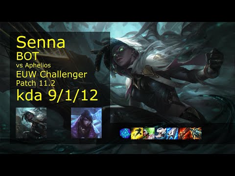 Senna ADC & Maokai vs Aphelios & Alistar - EUW Challenger 9/1/12 Patch 11.2 Gameplay