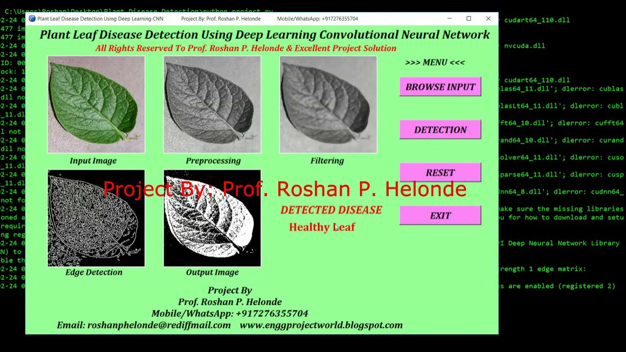 Plant Disease Detection Using Deep Learning CNN Python Code || Leaf Disease Classification