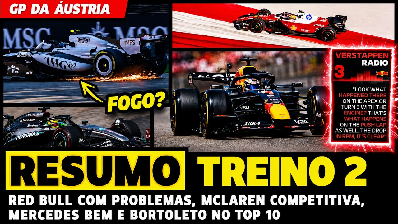 🚨TL2: VERSTAPPEN RECLAMA, MCLAREN COMPETITIVA, BORTOLETO NO TOP 10 E MERCEDES DOMINA | FÓRMULA 1
