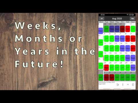 Shift Work Calendar video