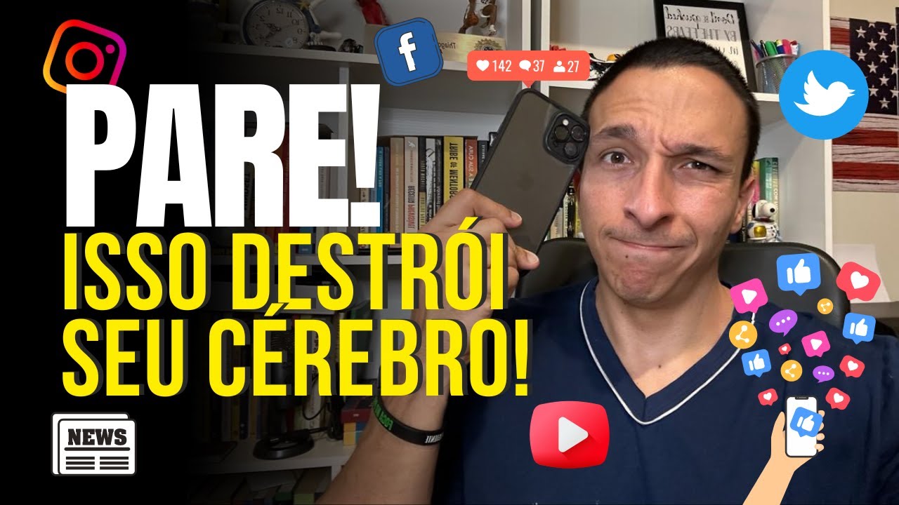 ISSO ESTÁ DESTRUINDO SEU CÉREBRO nos Estudos e na VIDA! DEMÊNCIA DIGITAL - CHEGA | Thiago Pereira