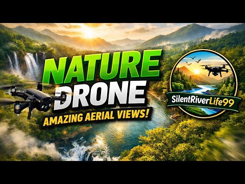 🔥 Amazing Nature Drone View 4K | Beautiful River & Mountain Aerial Footage