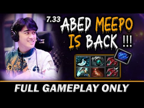 7.33 Abed Meepo is Back, Practicing for ESL One Berlin Major - Full Gameplay Meepo #390