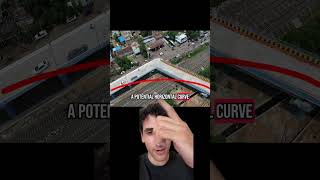 Bridge with a 90 degree turn angle #civilengineering #engineering #construction