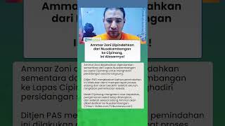 Ada Apa? Ammar Zoni Disebut Sudah Dipindahkan dari Lapas Nusakambangan ke Cipinang, Ini Alasannya!