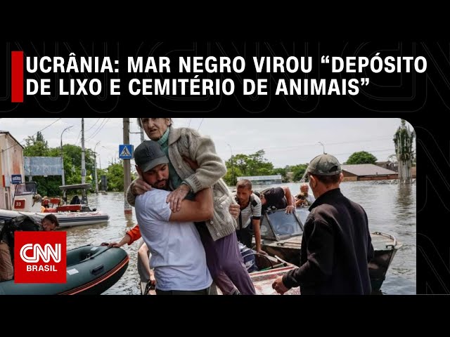 Ucrânia: Mar Negro virou “depósito de lixo e cemitério de animais” | LIVE CNN