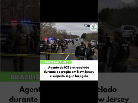 Agente do ICE é atropelado durante operação em New Jersey e suspeito segue foragido