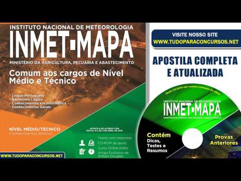 Apostila INMET MAPA Nivel Medio e Tecnico Todos os Cargos