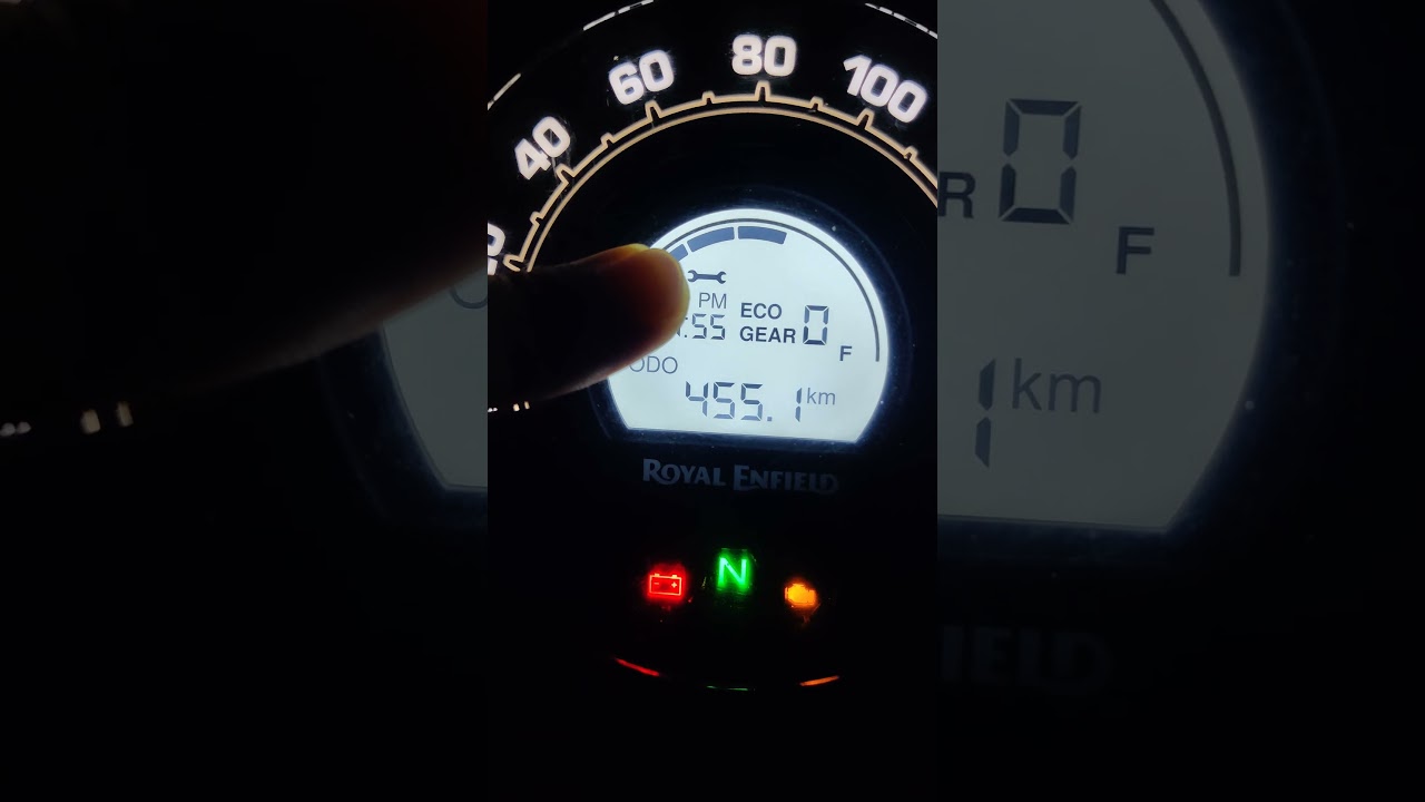 RE Hunter 350 First Service Indication | #shorts #royalenfield #hunter350