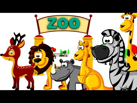 Zoo Animals for children - Animal Names for Kids - wild animals at the zoo - ZOO