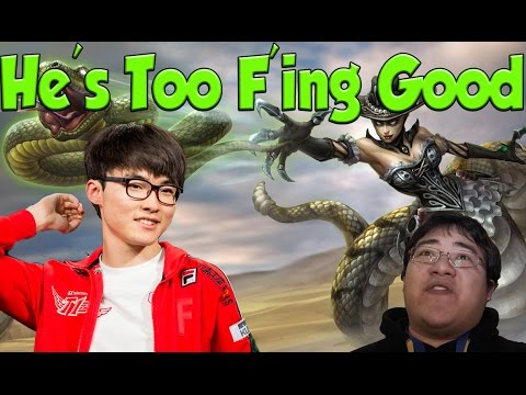 Faker's Cassiopeia pentakill on Scarra's stream