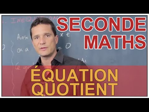 Équation quotient