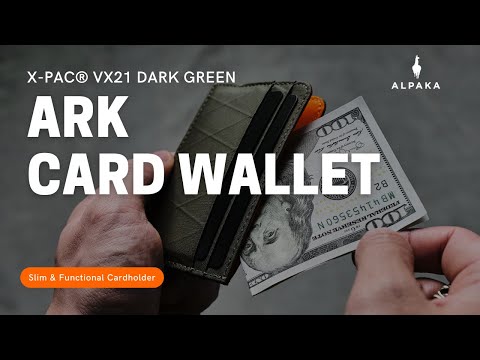 ALPAKA ARK Card Wallet Dark Green