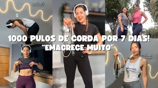DESAFIO 1000 PULOS DE CORDA DURANTE 7 DIAS!  como foi a semana toda, falei sobre minhas varizes!
