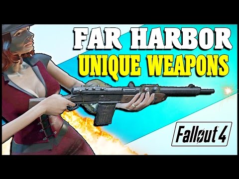 Fallout 4: TOP 10 FAR HARBOR SECRET UNIQUE WEAPONS GUIDE! (Fallout 4 Far Harbor Weapons)