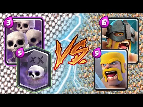 SKELETON ARMY + GRAVEYARD VS BARBARIANS + ELITE BARBARIANS - Clash Royale Challenge #362