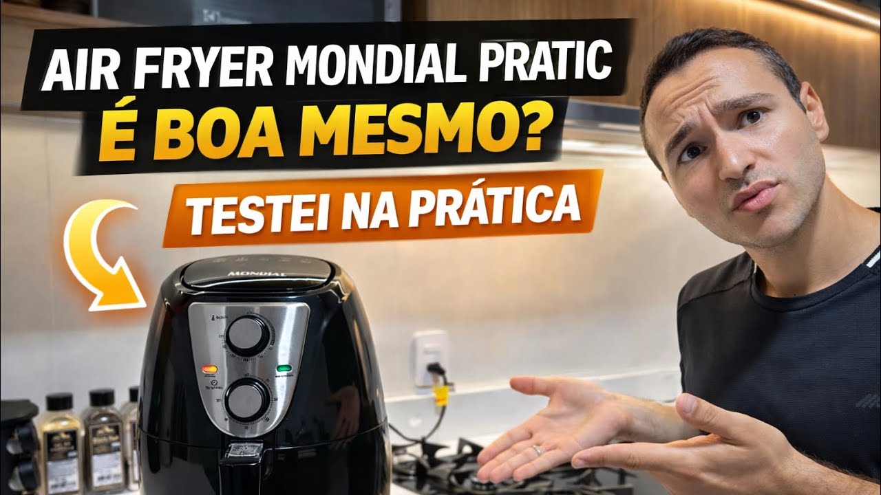 Miniatura da avaliação em vídeo de Fritadeira Mondial Air Fryer AF-36-BI 3,6L 1500W 220V