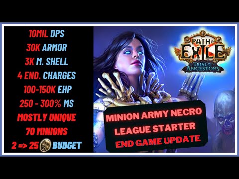 Destroy all content with the MINION ARMY Necro  - Path of Exile 3.22 - Trial of the Ancestors League