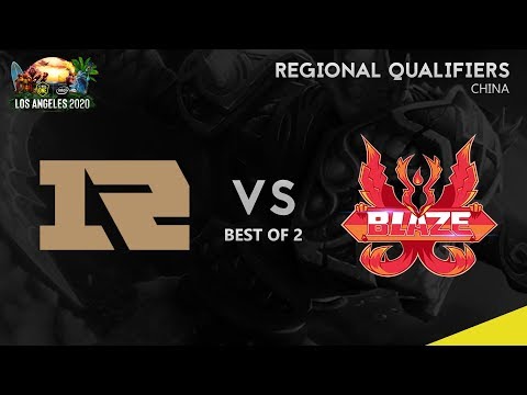 Blaze vs RNG Game 1 (BO2) ESL One Los Angeles 2020 CN Qualifiers