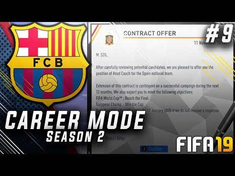 FIFA 19 Barcelona Career Mode EP9 - Transfer Suggestions Needed!! New Spain Manager!!