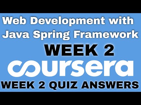Web Development with Java Spring Framework coursera quiz answers Web Development Coursera answers