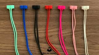 Vídeo de Fio Cordão Magnético Antiqueda Vermelho Compatível Com AirPods