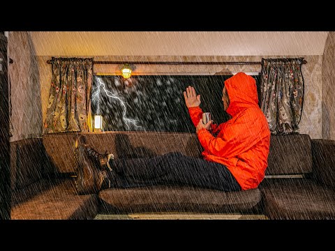 Surviving a Rainstorm in a RV - Camping in a Travel Trailer