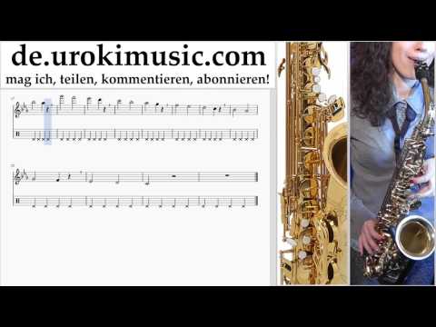 Saxophon Lernen (Alt) Charlie Puth - Attention Tabulatur Teil#1 Übungen um-i995