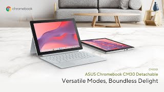 ASUS Chromebook CM30 (2024) Detachable Touchscreen 8GB RAM 128GB eMMC (Open Box)