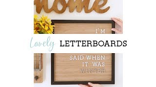 Letter Boards at Michaels!