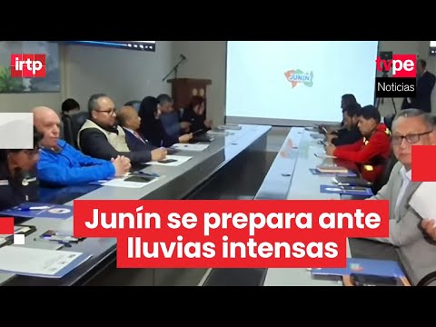 Gobierno Regional de Junín coordina acciones ante inicio de lluvias intensas 2025 - 2026