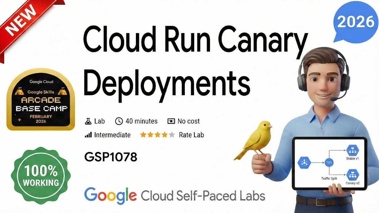 Cloud Run Canary Deployments | GSP1078 | Arcade 2026