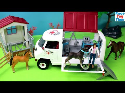 Schleich Horse Mobile Vet Van with Foal Playset