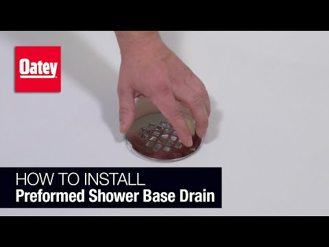 How to Install a Shower Drain in a Pre-formed Base