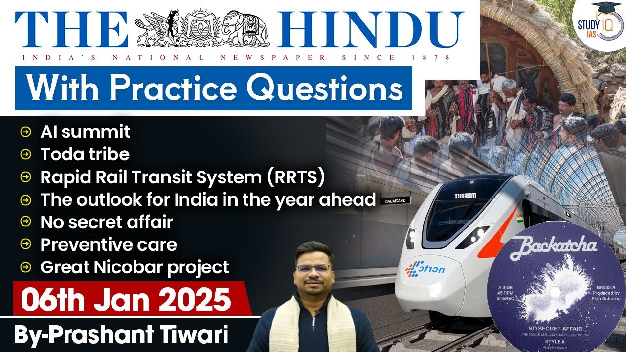 The Hindu Analysis | 6th January 2025 | The Hindu NewsPaper Today With Practice Questions