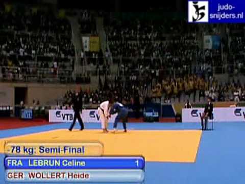 Judo 2009 Rio de Janeiro: Lebrun (FRA) - Wollert (GER) [-78kg].